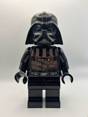 LEGO Star Wars Darth Vader Alarm Clock Minifigure Digital Light Up Tested Works